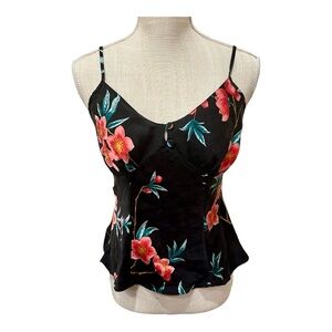 Victoria’s Secret Vintage 90s Floral 100% Silk Baby Doll Cami Tank Top Small